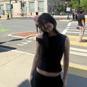 Aritzia Black Off-Shoulder Fitted Tank Top